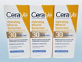 Mineral Sunscreen SPF 30 Medium Sheer Tint - Hydrating Face Sun Protection 3 Pack