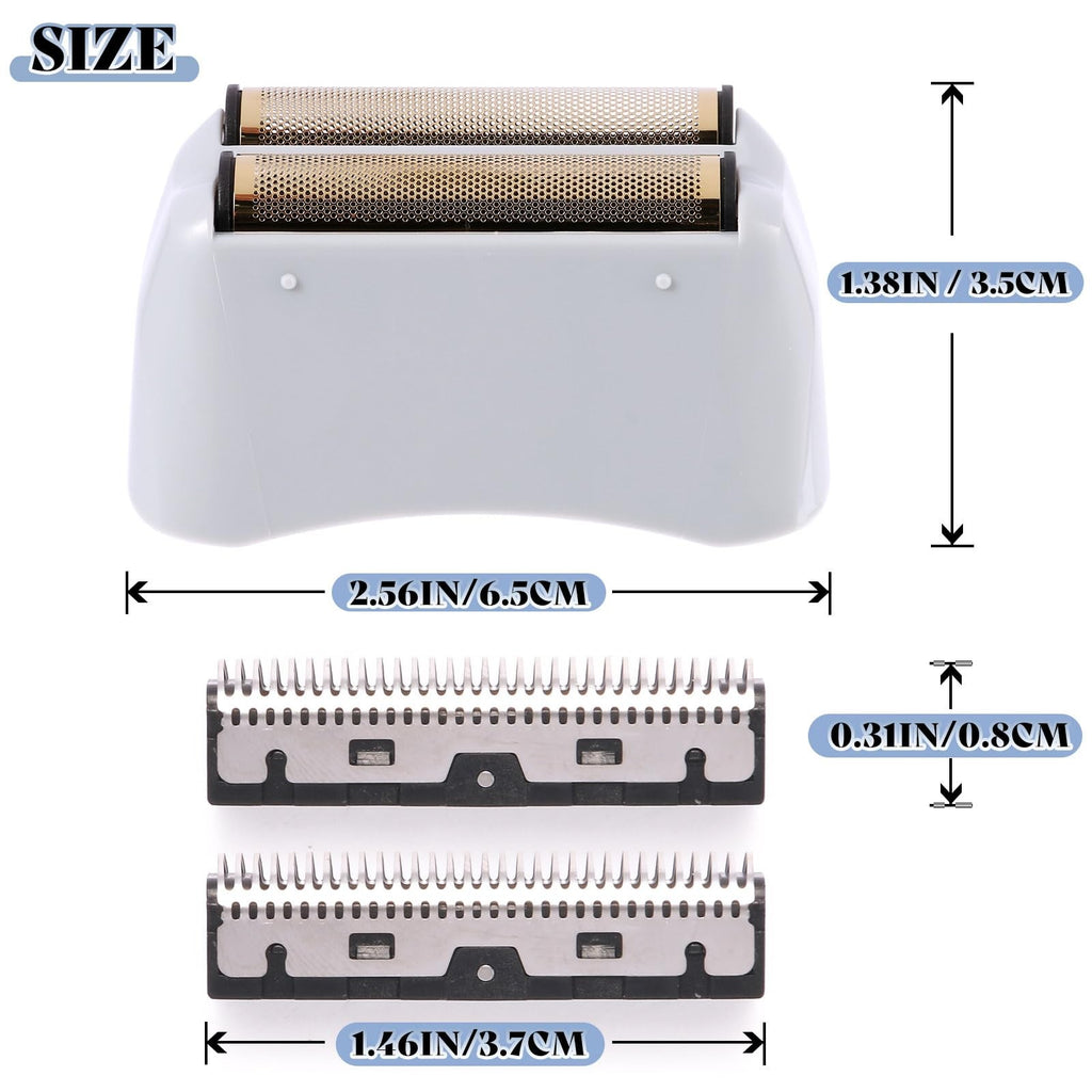 Replacement Foil and Cutters Set for Shaver - Compatible with Andis 17150/17155 - Titanium Material
