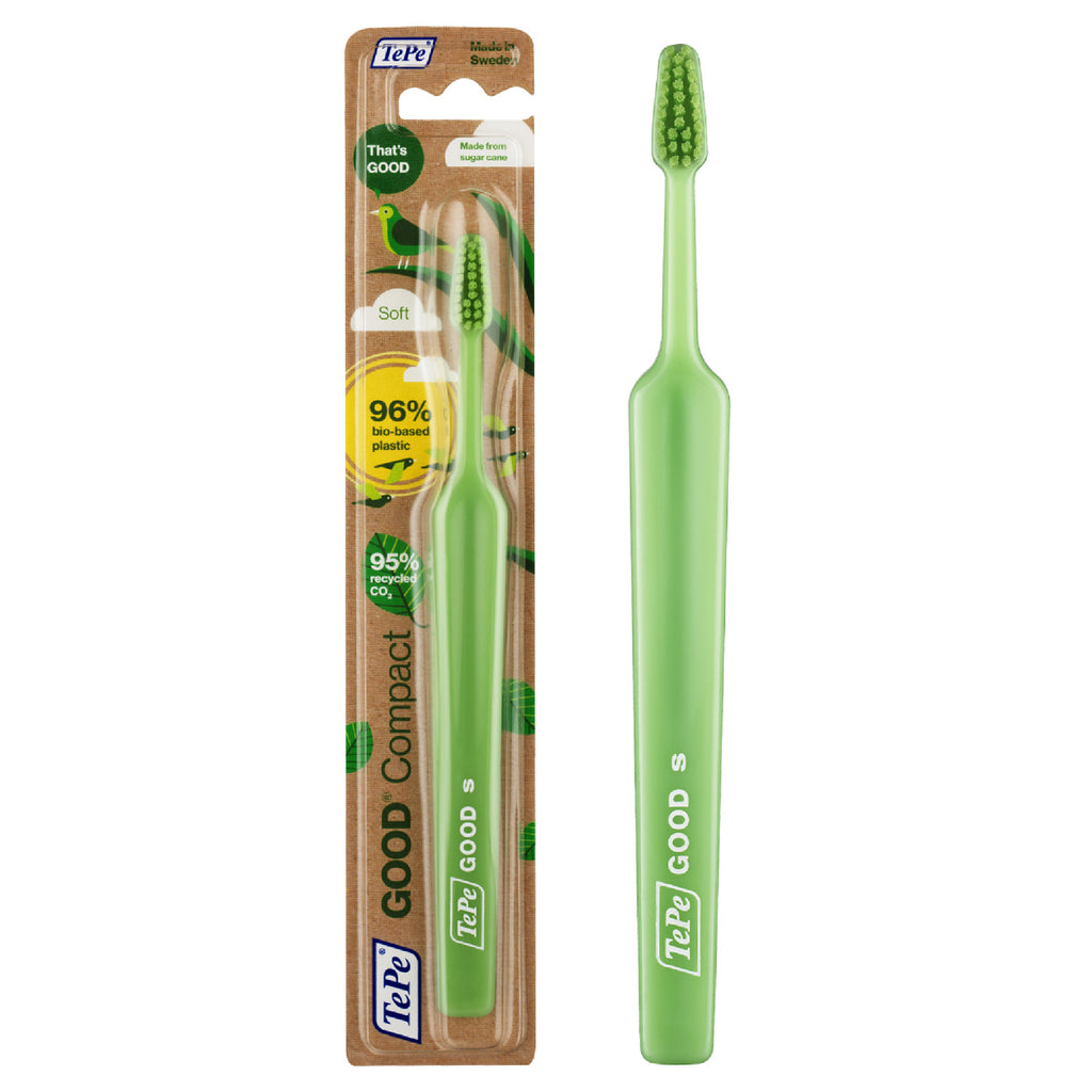 Bioplastic Compact Soft Toothbrush for Adults and Sensitive Gums
