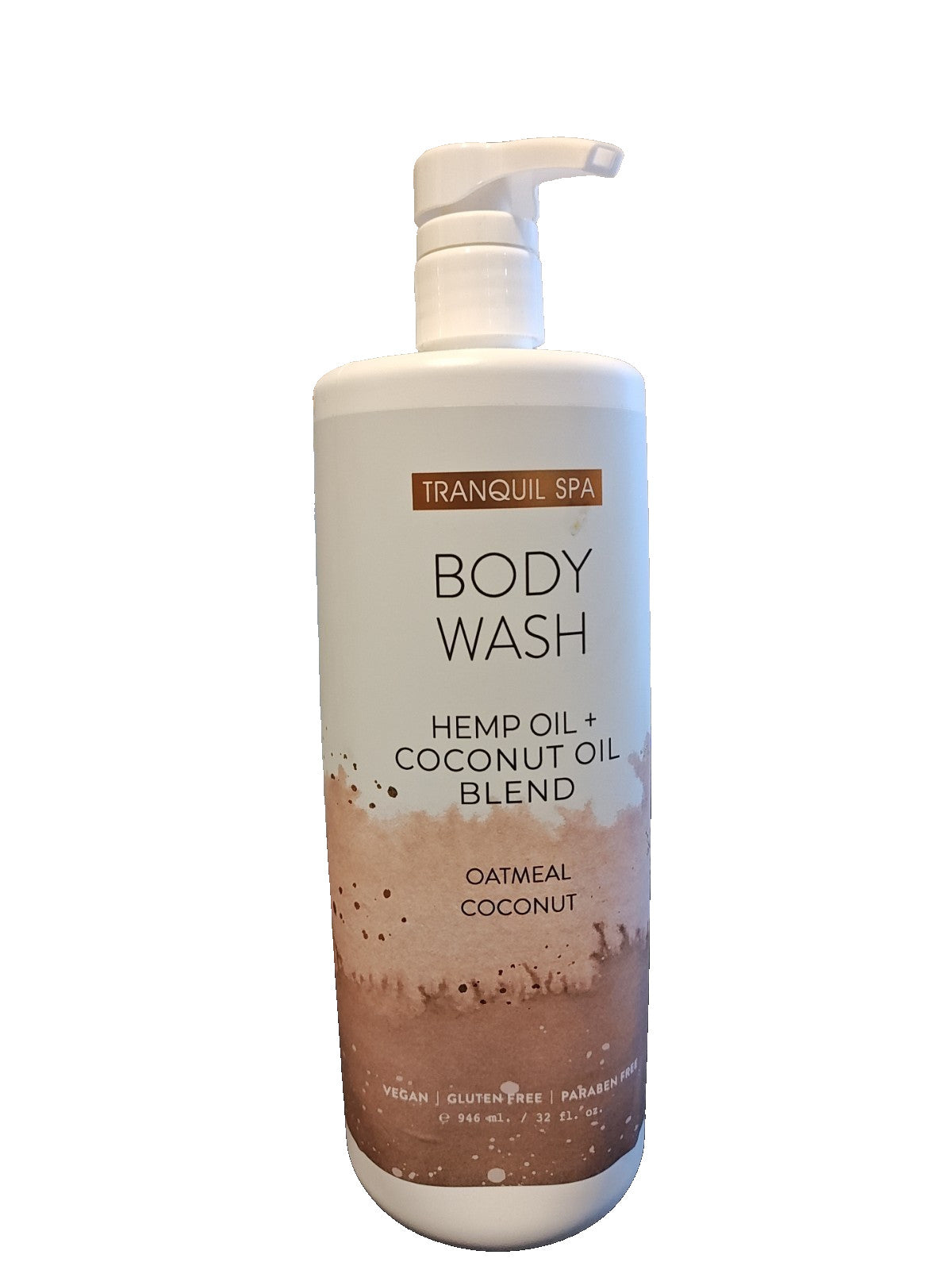 Tranquil Spa Oatmeal Coconut Body Wash with Hydrating Hemp Oil