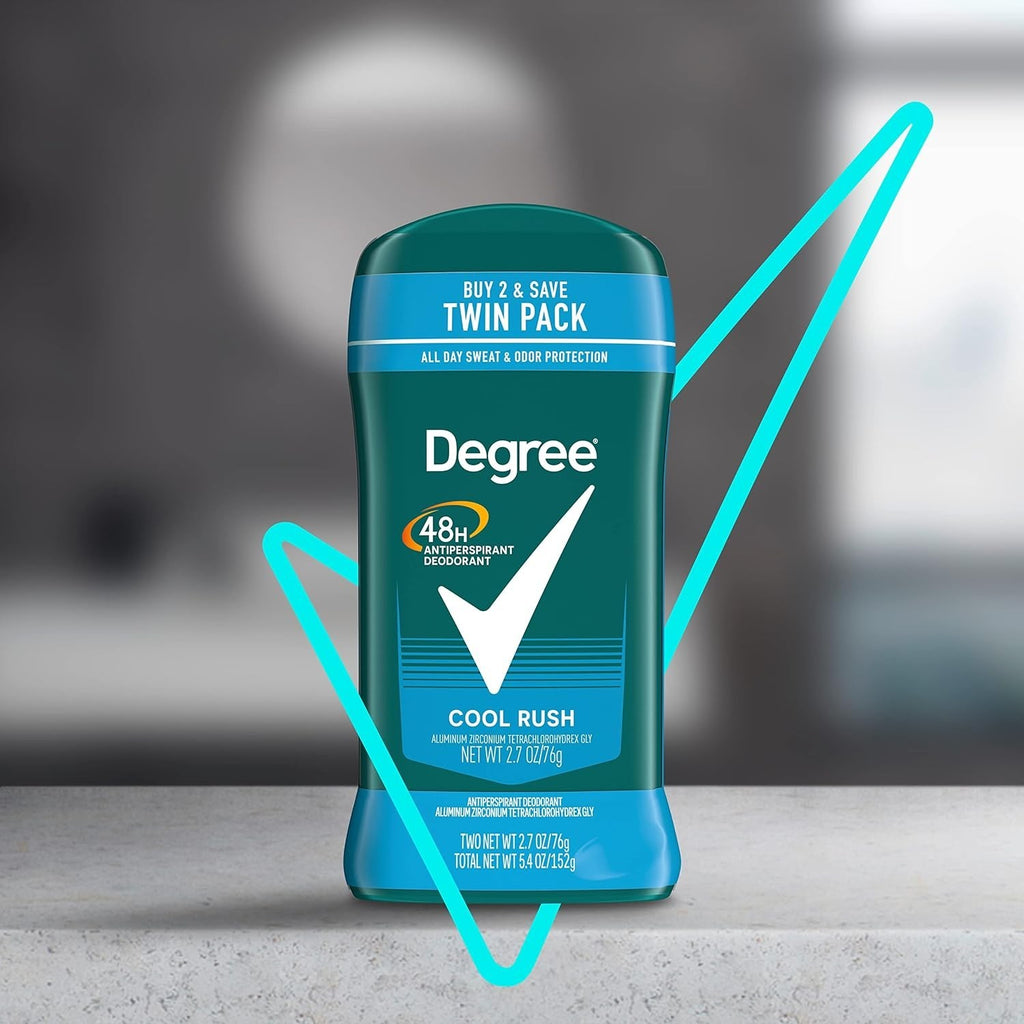 Men's Antiperspirant Deodorant Twin Pack 48-Hour Fresh Cool Rush 2.7 oz