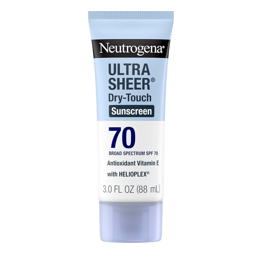 Neutrogena Ultra Sheer SPF 70 Dry-Touch Sunscreen Lotion Broad Spectrum Water Resistant