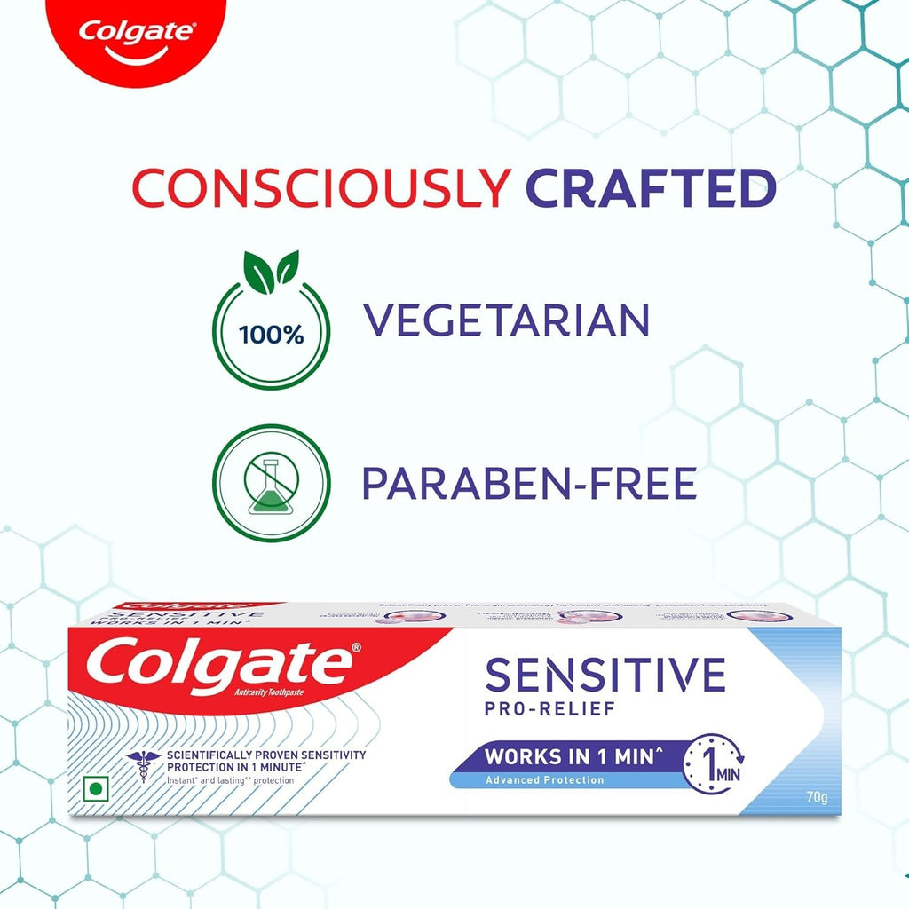 Colgate Sensitive Plus Toothpaste with Pro-Argin Formula 2X70g for Sensitive Teeth