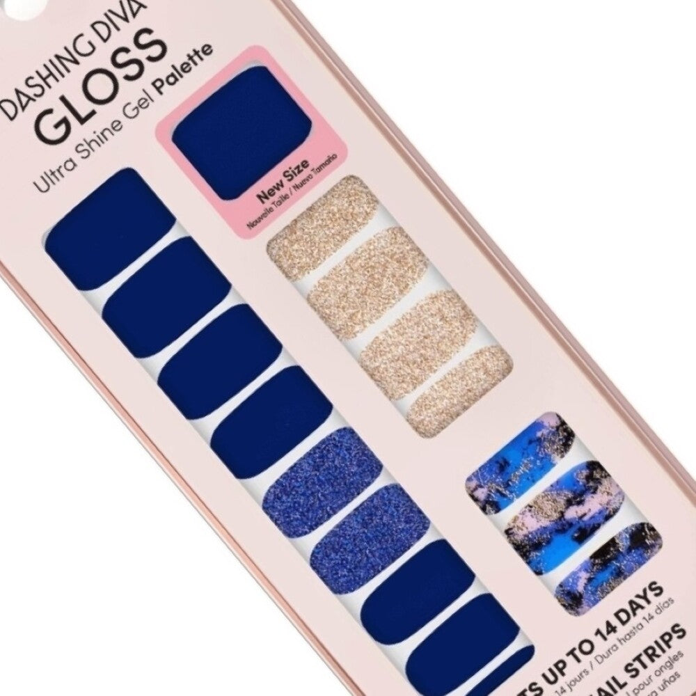 Gel Nail Strips Manicure Kit - Ultra Shine, Long Lasting, Easy Application