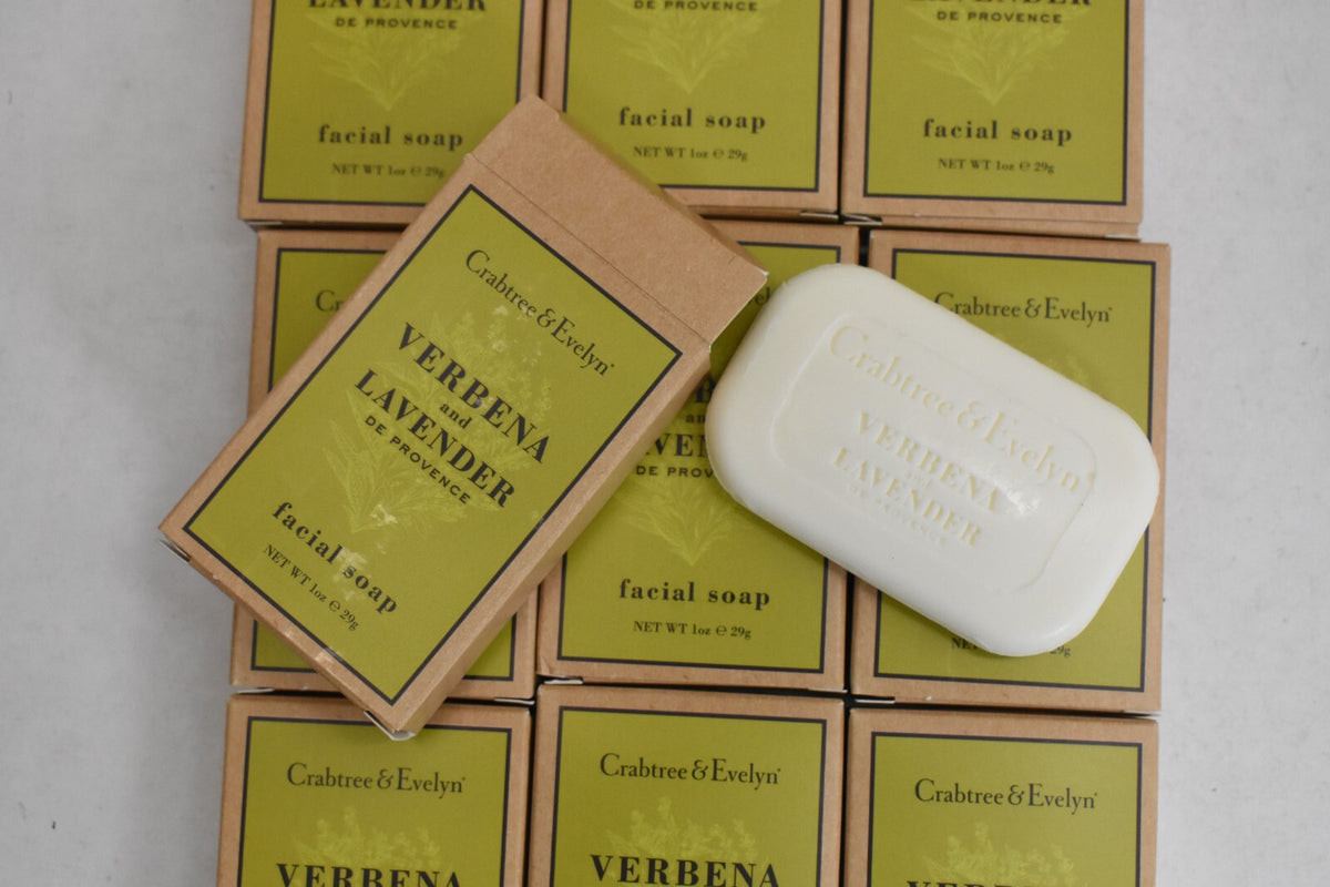 Travel Size Facial Soap Bundle - Crabtree & Evelyn Verbena Lavender 10 Pack