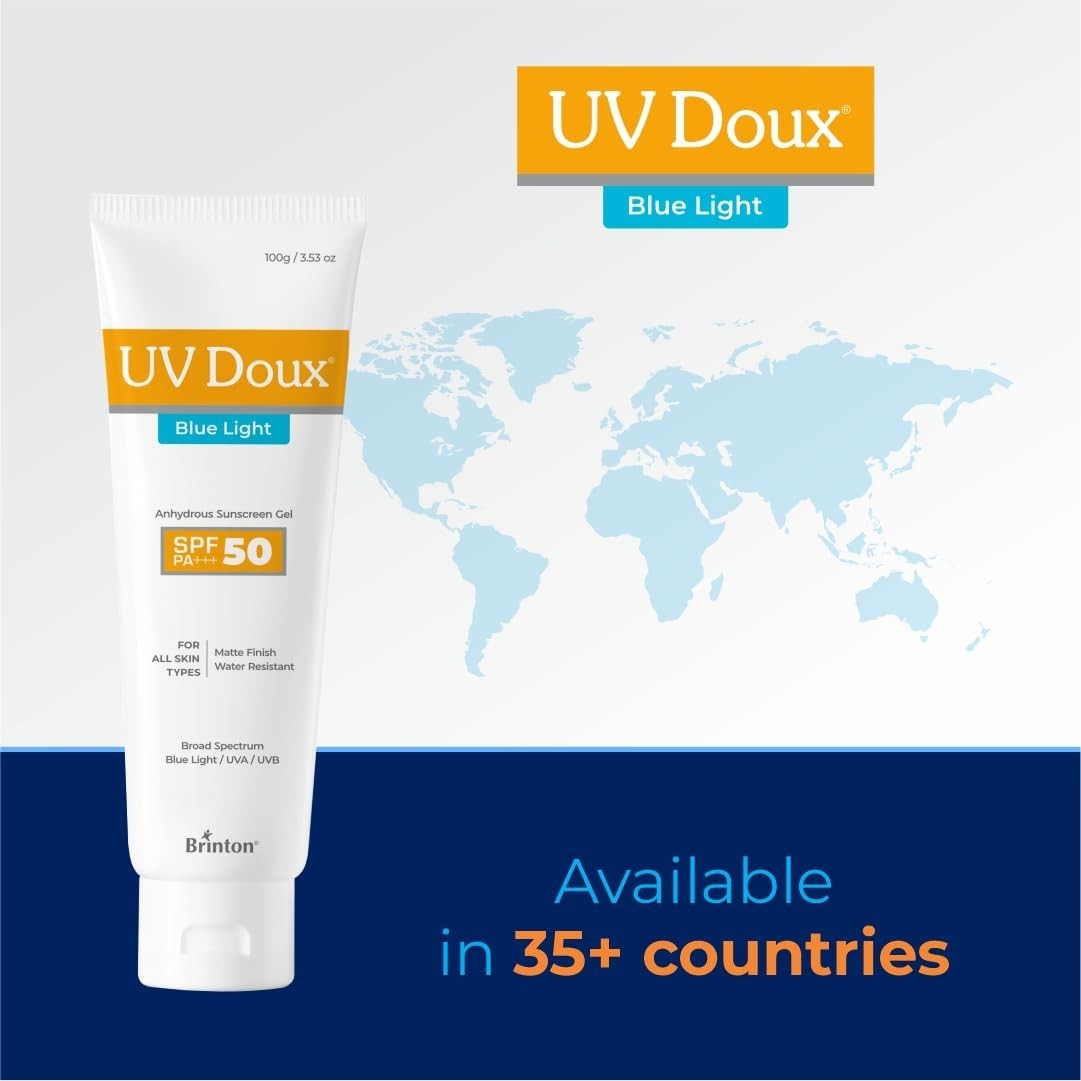 Blue Light Tinted Sunscreen Gel SPF 50 PA+++ 50g - UV Protection for All Skin Types
