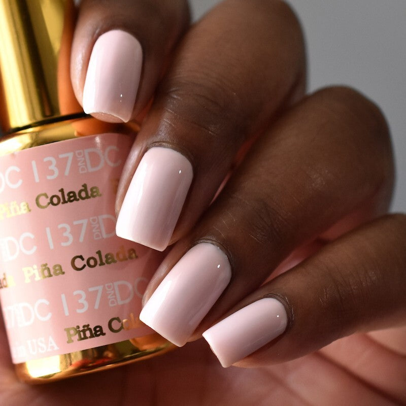 UV Gel Nail Polish & Lacquer Duo - Pina Colada #137, Long-Lasting, 0.6 Fl Oz