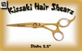 Kissaki Pro 5.5-inch Gold Titanium Hair Cutting Scissors - Professional Shears