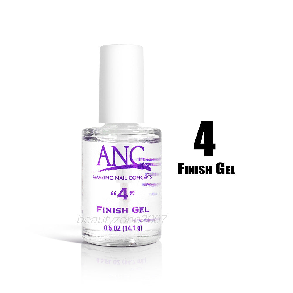 ANC Dip Powder Liquid System Finish Gel 0.5oz for Nails