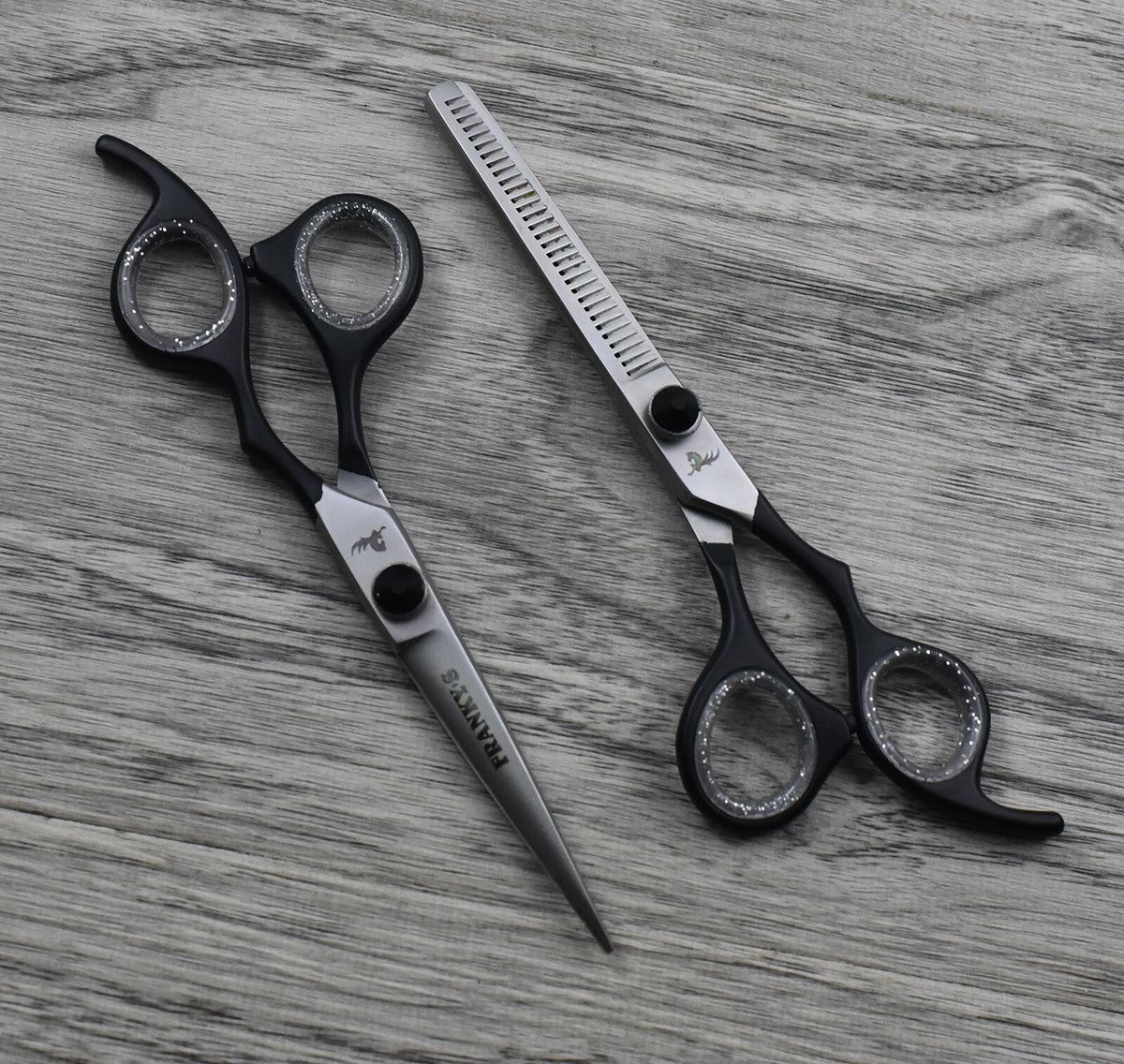 Professional Hair Cutting & Thinning Scissors Set with Razor & Shears