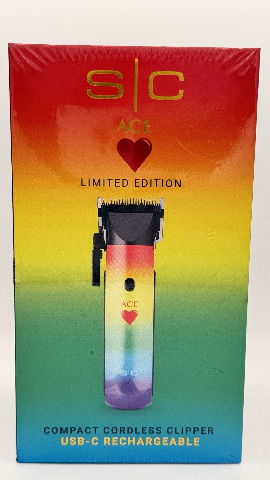 Cordless USB-C Rechargeable Hair Clipper - Limited Edition Ace of Hearts