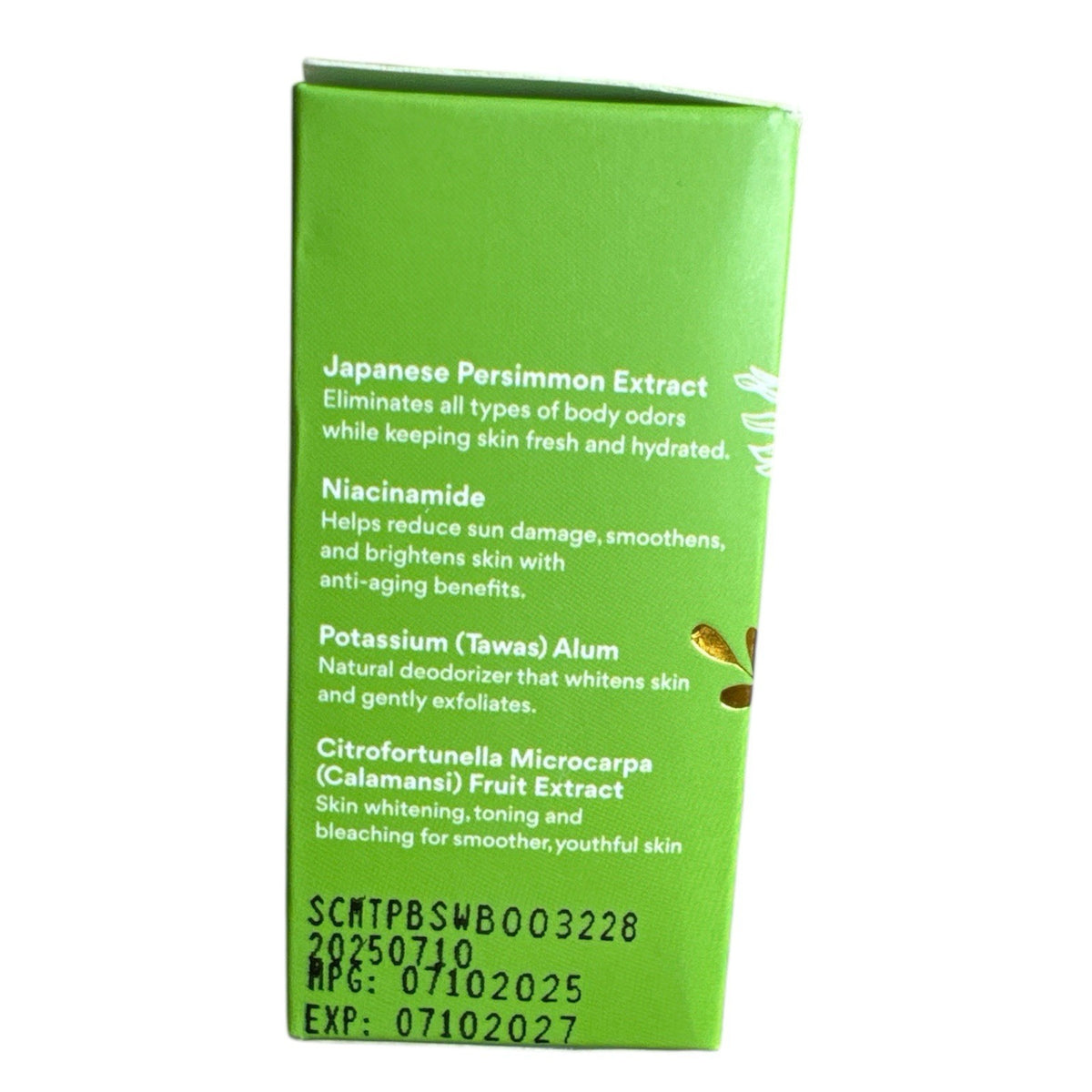 Calamansi & Persimmon Bar Soap for Face & Body - Natural Odor Control 80g x 2