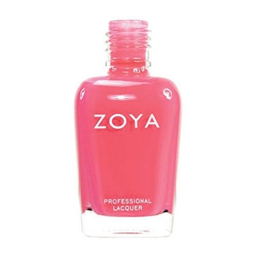 Bright Pink Coral Nail Polish - Tropical Semi-Opaque Orange Pink Finish