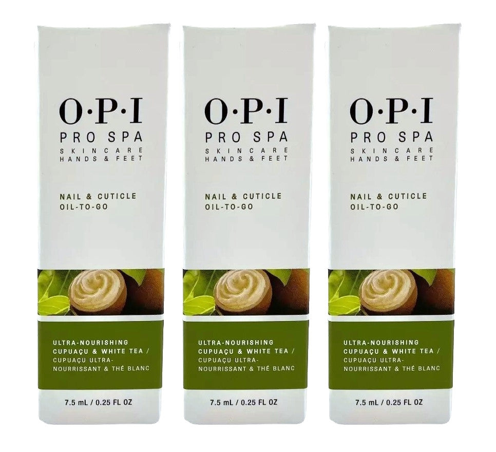 OPI Pro Spa Nail & Cuticle Oil To Go 0.25oz Pack of 3