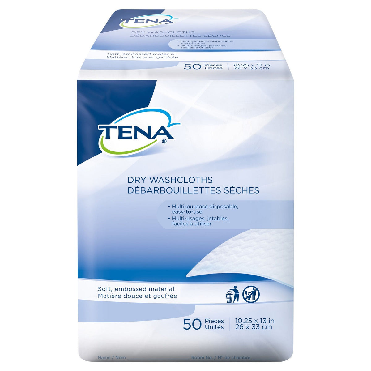 Disposable Adult Washcloths for Personal Hygiene - 50 Soft Towelettes