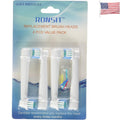 Replacement Toothbrush Heads for Oral B - Soft Dupont Bristles, 4 Pack