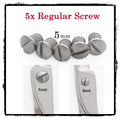 5 Pack Replacement Screw for Hair Shears - 5mm Stainless Steel Hardware