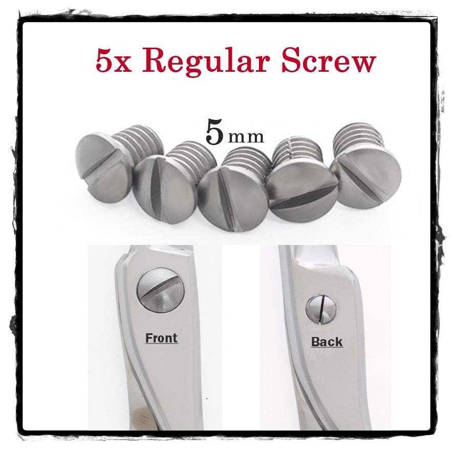5 Pack Replacement Screw for Hair Shears - 5mm Stainless Steel Hardware
