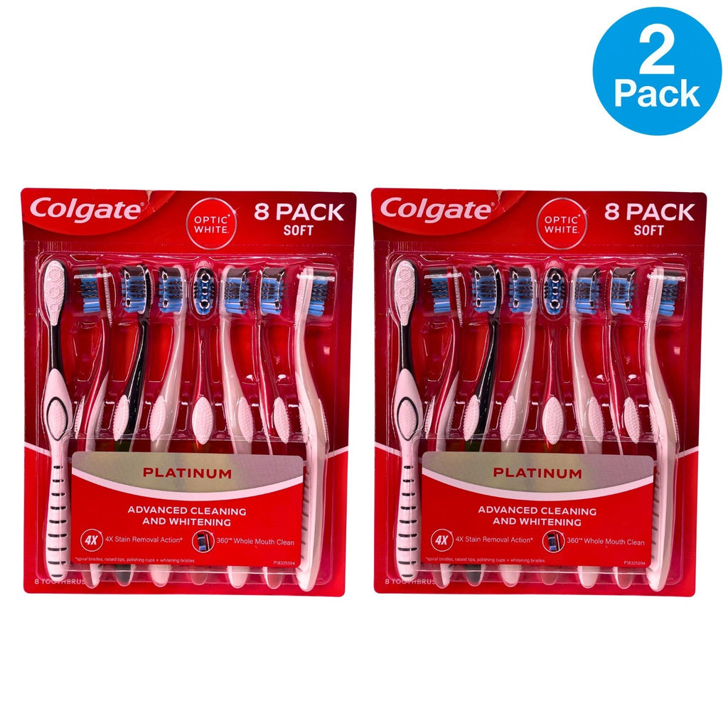 Soft Toothbrush Set with Whitening & Deep Cleaning - 16 Pack