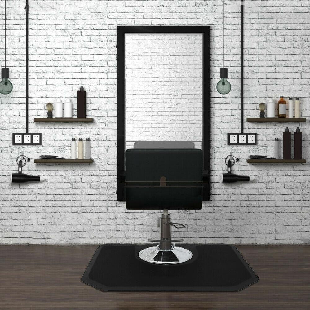 Anti-Fatigue Salon & Barber Chair Floor Mat Hexagon 4x5 ft Thick Comfort