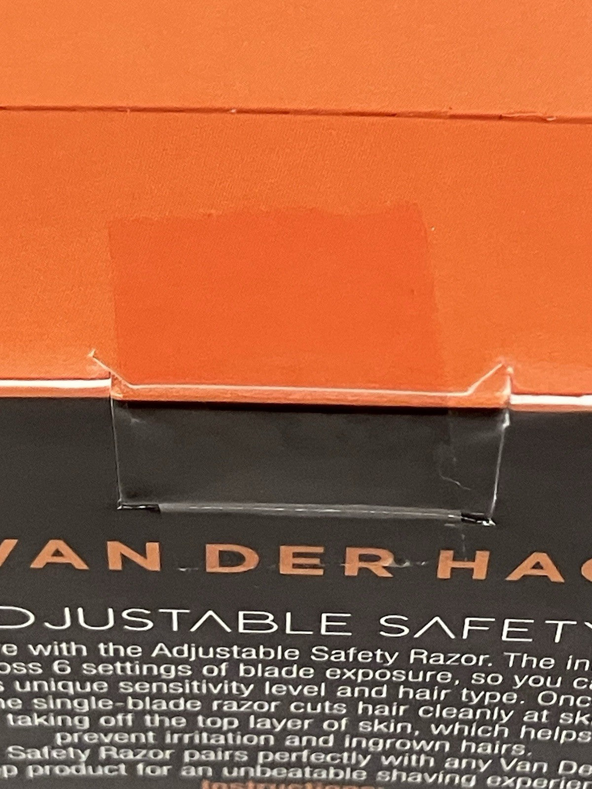 Van Der Hagen Adjustable Safety Razor with 5 Blades & Shave Butter Sample
