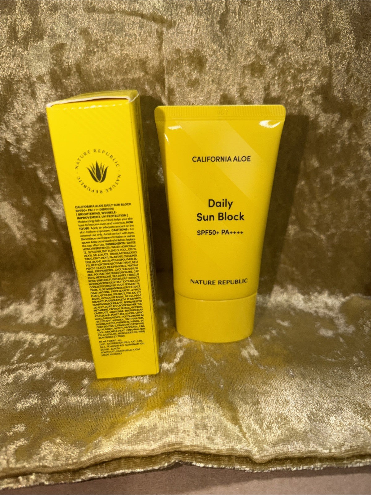 SPF50+ PA++++ Aloe Sun Block Sunscreen 57ml - Daily Sun Protection