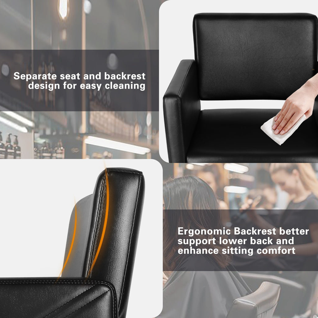 Heavy Duty Hydraulic Barber Chair for Salon & Beauty Studios