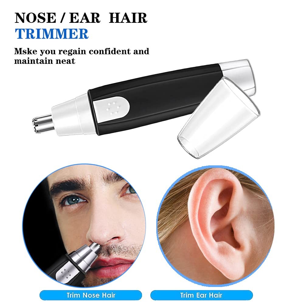 Electric Nose Ear Hair Trimmer for Men and Women - Safe, Portable, Rechargeable