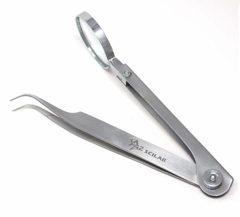 Facial Ingrown Hair & Splinter Removal Tweezers with Magnifying Glass - Multiple Styles