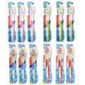 Aim Triple Clean Soft Bristle Toothbrush 12 Pack - Gentle Deep Cleaning