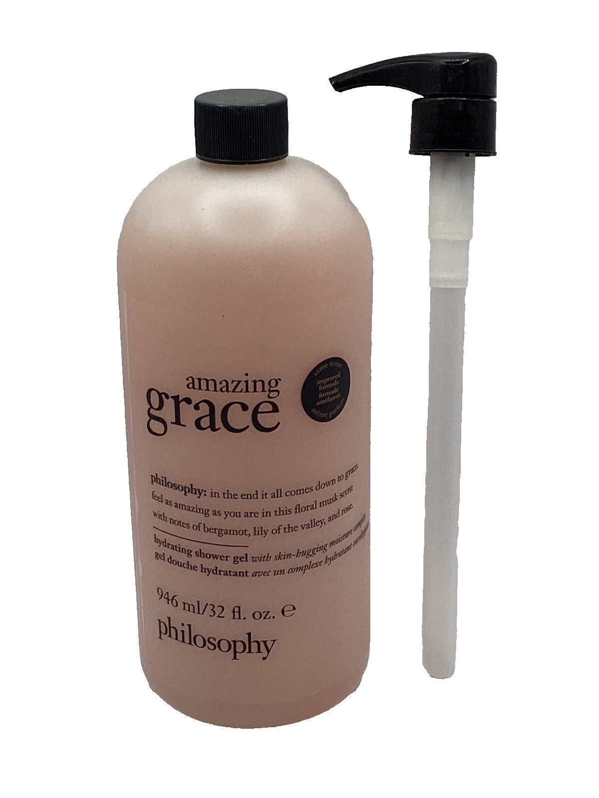 Philosophy Amazing Grace Hydrating Shower Gel 32 Oz with Pump Sealed