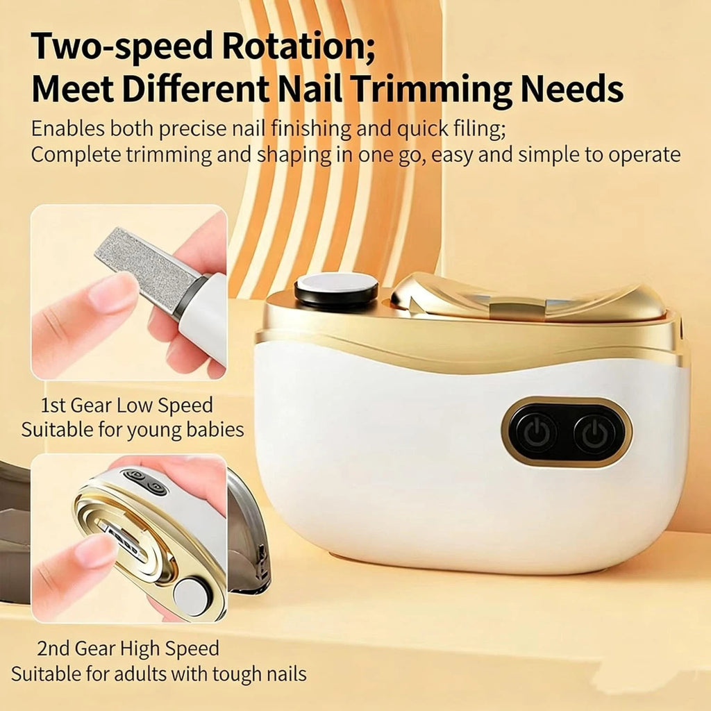 Electric Toenail Clipper & Grinder with LED Light for Thick Nails Seniors