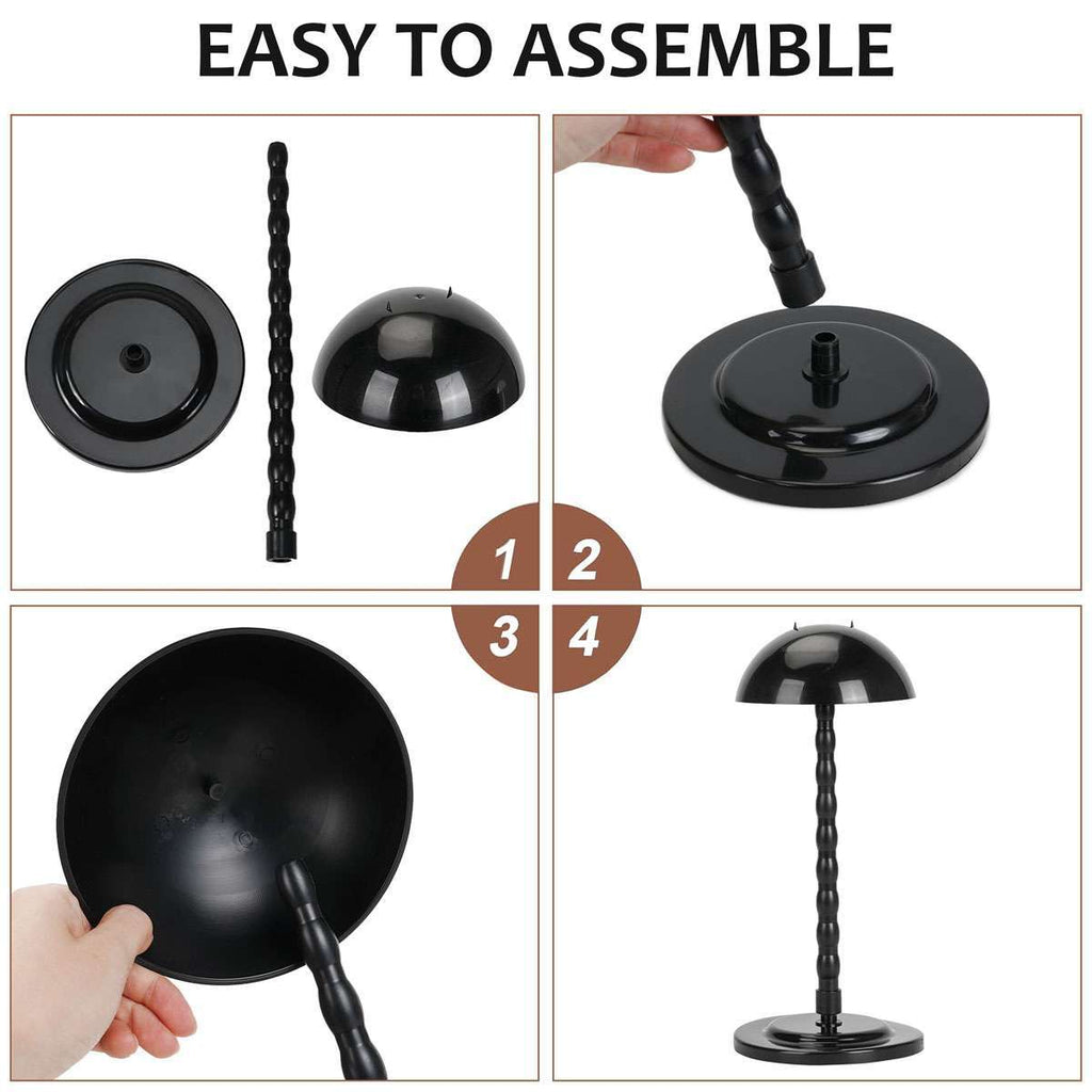 Portable Wig Stand Holder 13.8 Inch for Wigs & Hats - 1/2/3 Pack