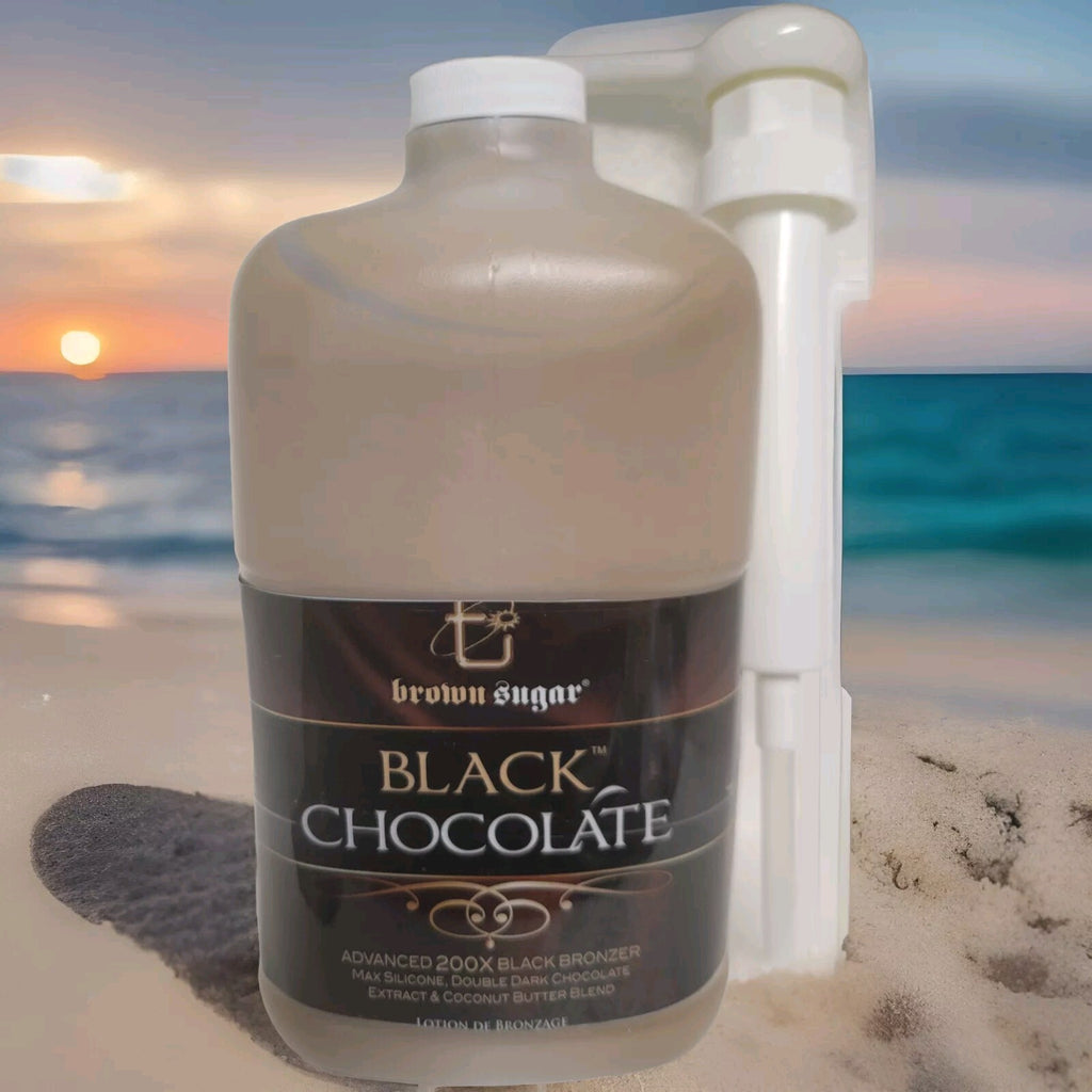 64oz Tanning Bed Lotion with Pump - Black Chocolate Bronzer by Brown Sugar