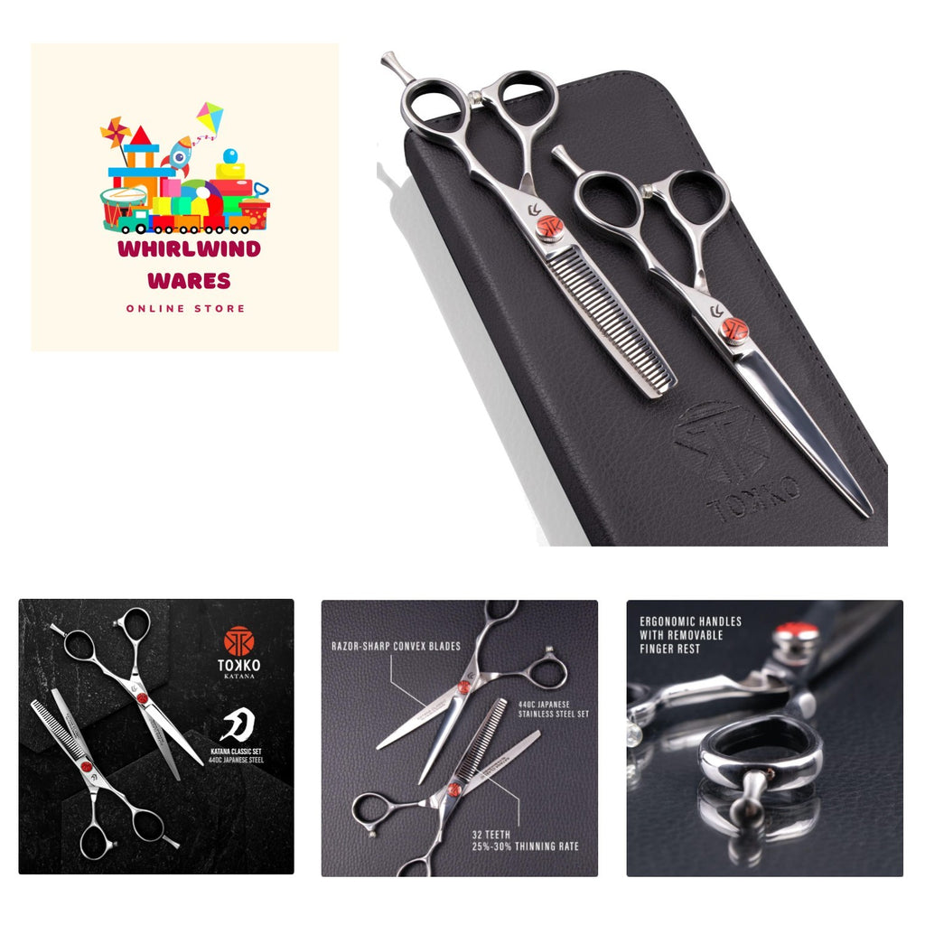 Professional 6.5-inch Japanese Steel Hair Cutting Shears for Stylists