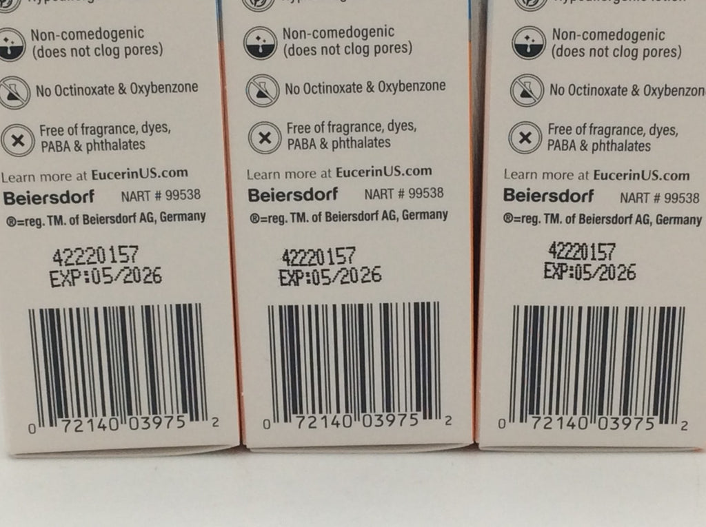 Eucerin Advanced Hydration SPF 50 Sunscreen - Lightweight, Hydrating Face Lotion, 3-Pack