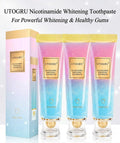 Niacinamide Whitening Toothpaste - Fluoride-Free, Surface Stain Removal, Deep Cleaning - 3 Pack