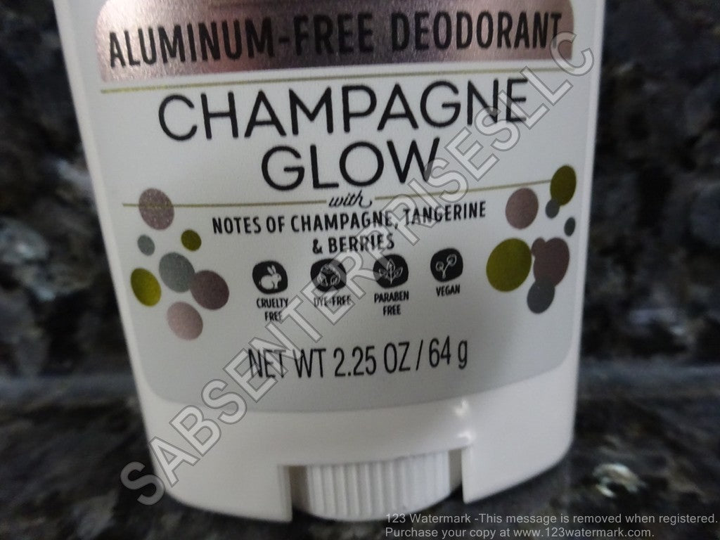 Power Stick Limited Edition Champagne Glow Aluminum Free Deodorant 2.25 oz. Set