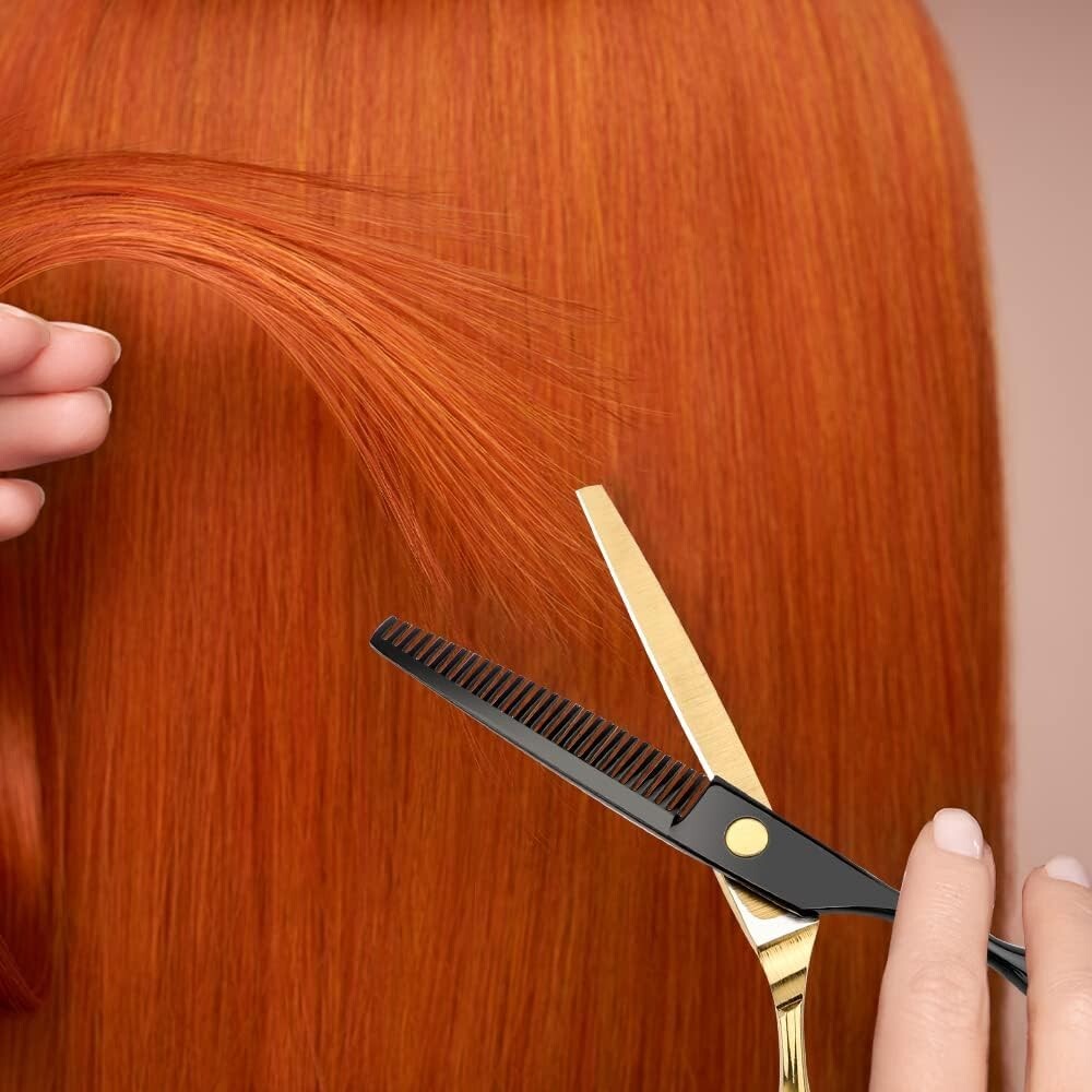 Professional Hairdressing Scissors 6.7 Inch with Leather Case - Salon & Barber Use