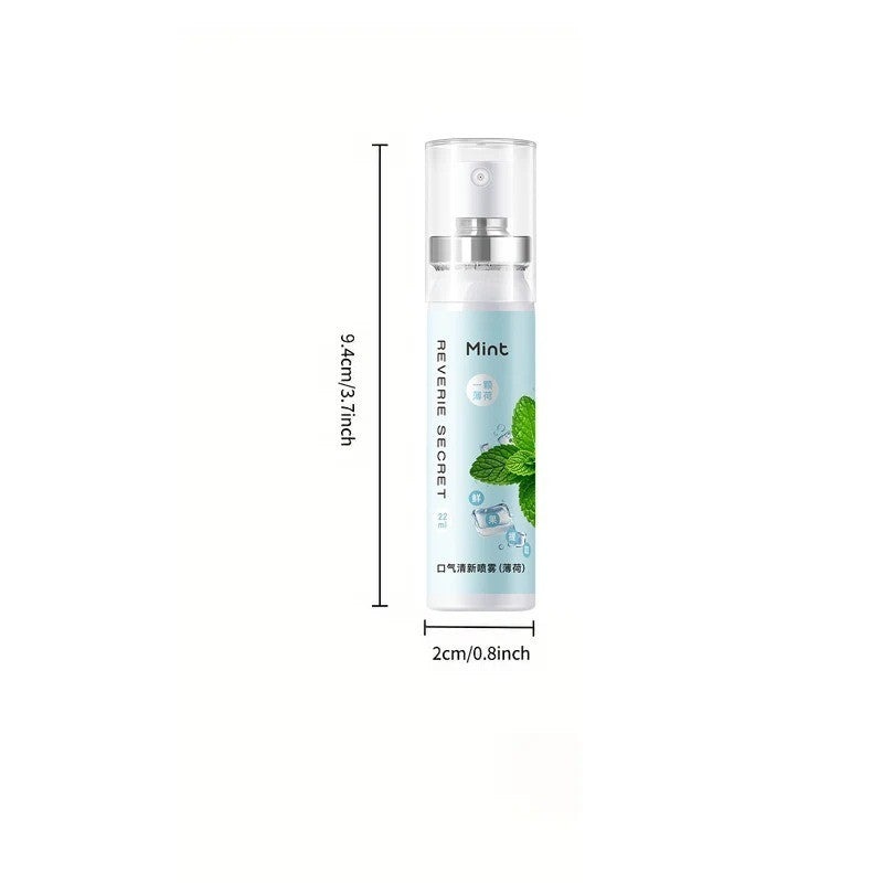 Portable Fruit Flavor Oral Fresh Breath Spray - Mint, Peach, Watermelon, Litchi