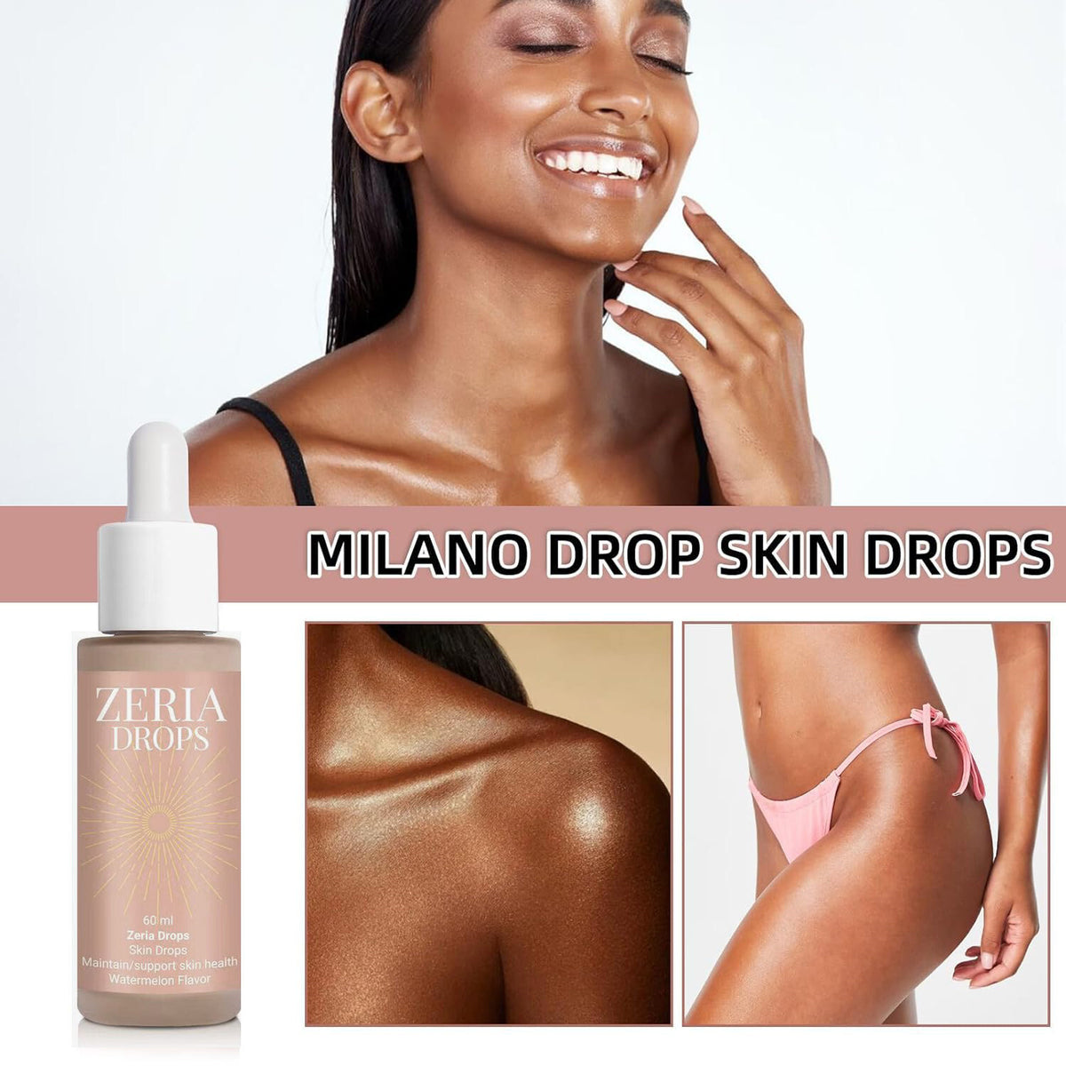 Sunless Tanning Drops for Inner Use - Natural Melanin Boost & Skin Enhancer