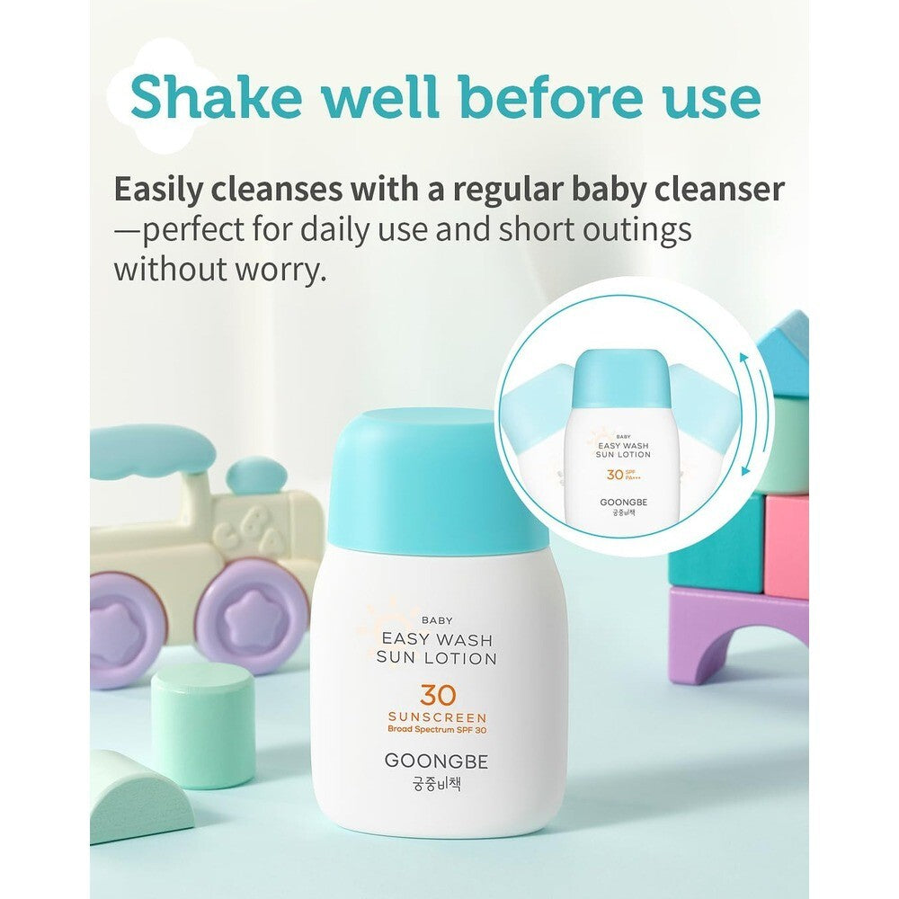 Baby Sunscreen SPF 30 PA+++ Natural Zinc Mineral Sun Lotion 62.5ml