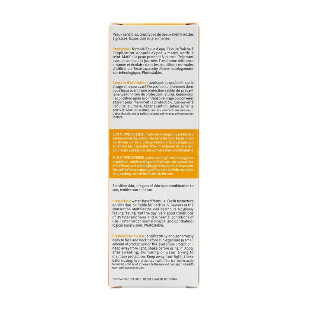 SPF 50+ Broad Spectrum Sunscreen with Golden Tint – Ultra-Light Water-Based Fluid, 40 ml