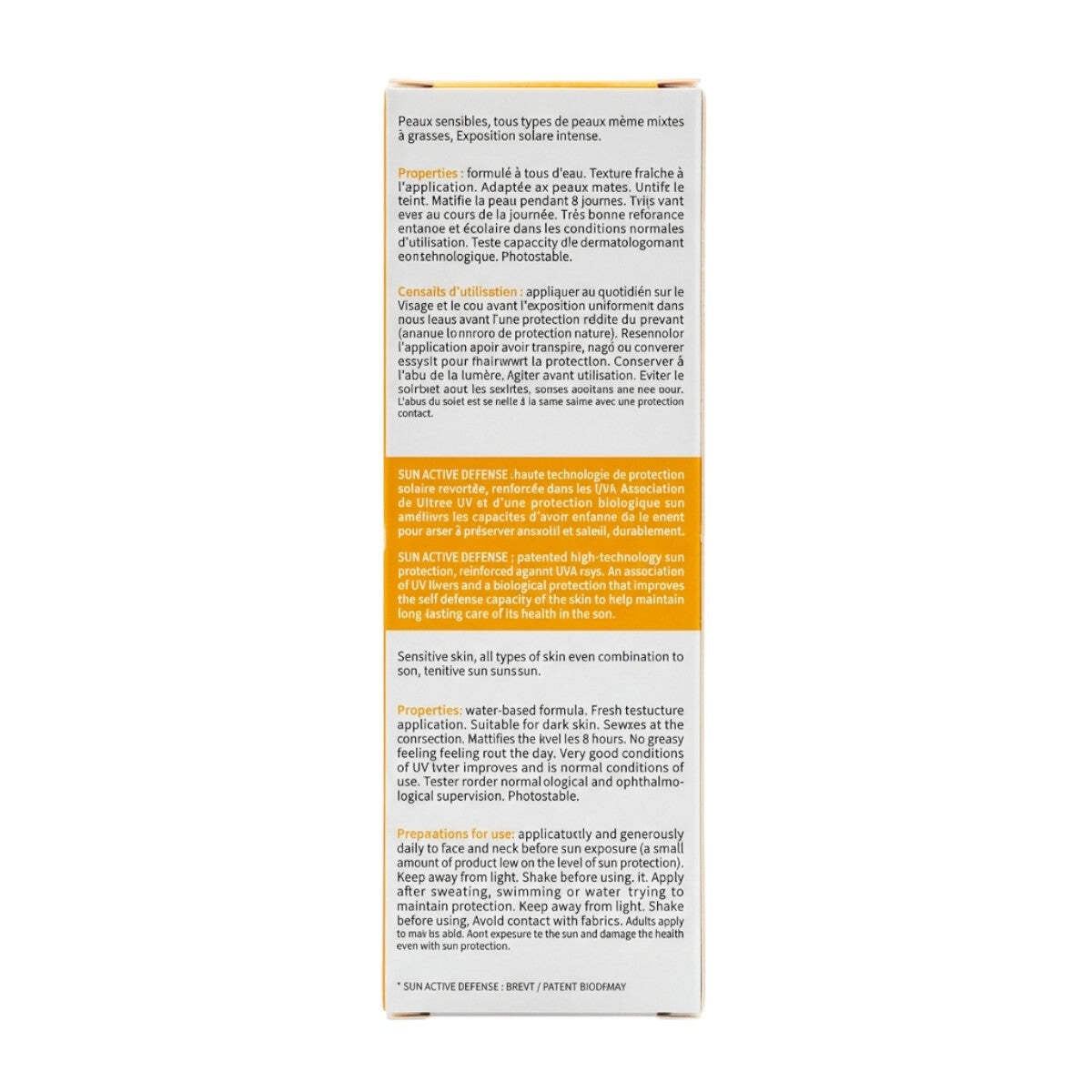 SPF 50+ Broad Spectrum Sunscreen with Golden Tint – Ultra-Light Water-Based Fluid, 40 ml