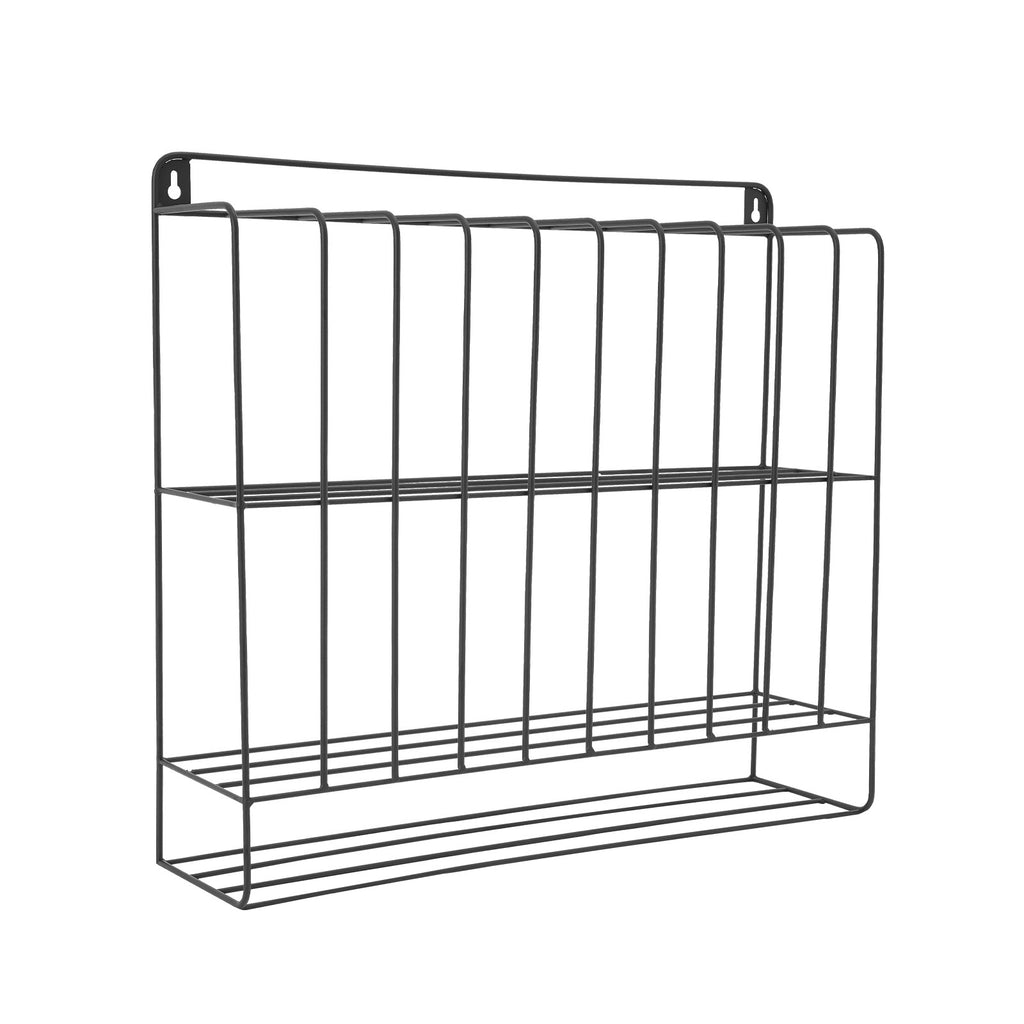 Wall-Mounted Hair Color Storage Rack for Salon & Beauty Use