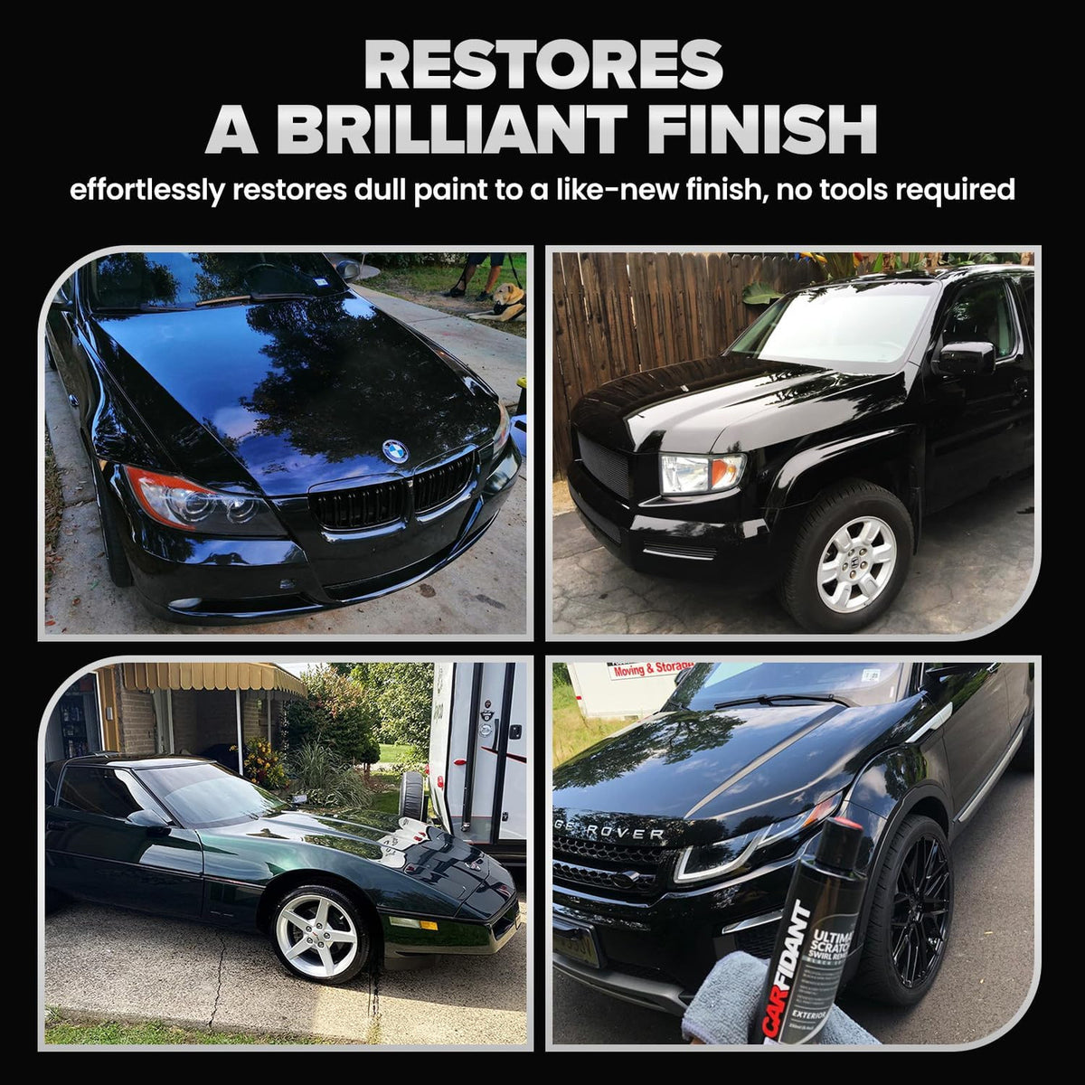 Car Scratch Remover Kit for Dark Paints - Swirl & Oxidation Repair