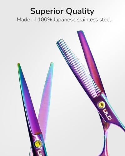 Professional Hair Cutting Scissors Kit 6.5-inch Razor Edge Barber Shears