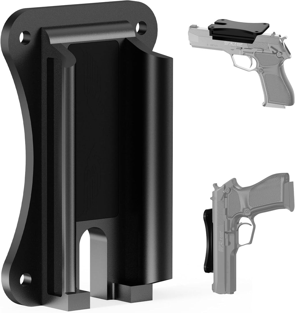 Magnetic Gun Mount Holder 55lbs Concealed Car Wall & Desk Magnet Holster