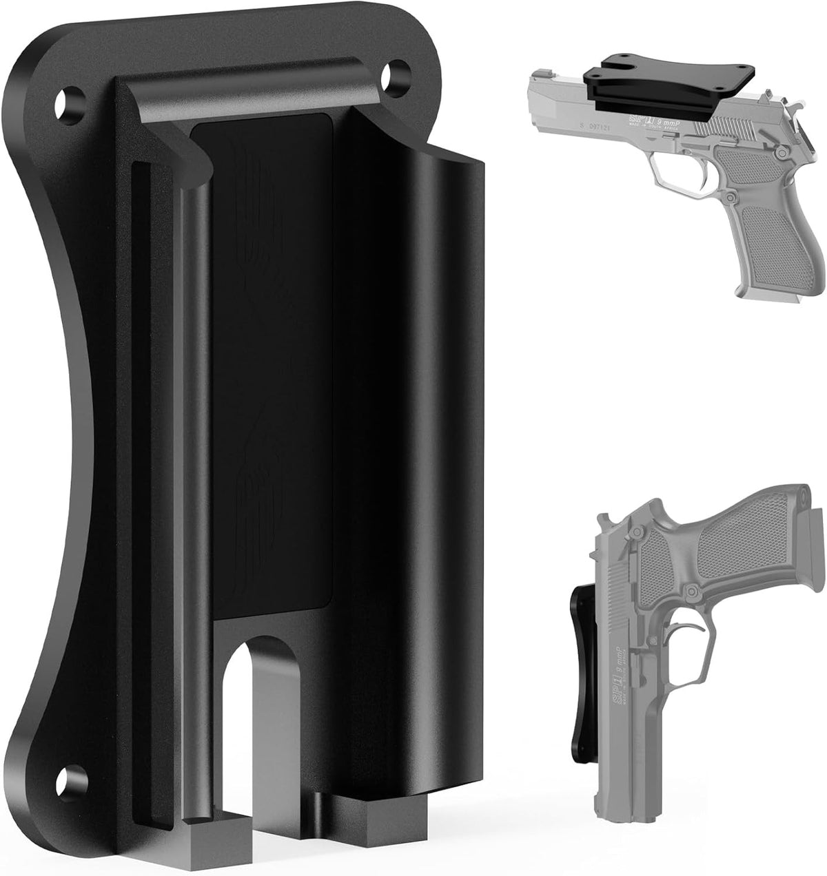 Magnetic Gun Mount Holder 55lbs Concealed Car Wall & Desk Magnet Holster