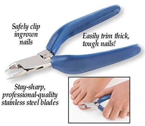 Giant Toe Nail Clippers & Long Reach Toenail Scissors - Stainless Steel